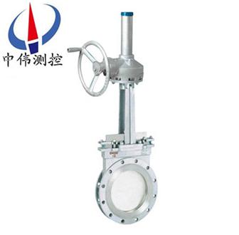 繖齒輪晻闆(ban)刀型(xing)閘閥