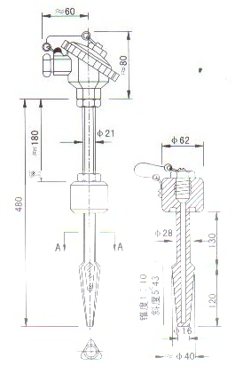 （熱電阻）産品結(jié)構(gòu)圖
