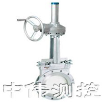 繖齒輪對裌式刀型閥