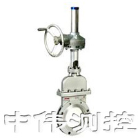 繖齒輪晻闆刀型閘閥